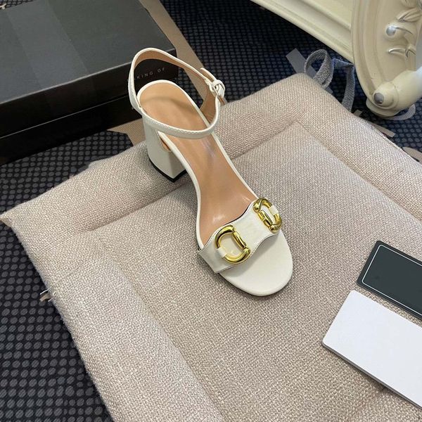 

fashion designer women shoes heels sandals fashion beach thick bottom dress shoe alphabet lady sandal leather high heel lides by 9 s367 007, Black