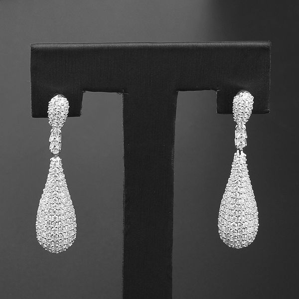 

s925 droplet shaped earrings with a temperament of niche retro earrings, fashionable and versatile personalized earrings, Silver