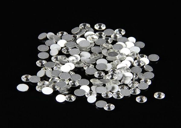 

clear color ss16 flat back non fix rhinestones for nails016859379, Silver;gold