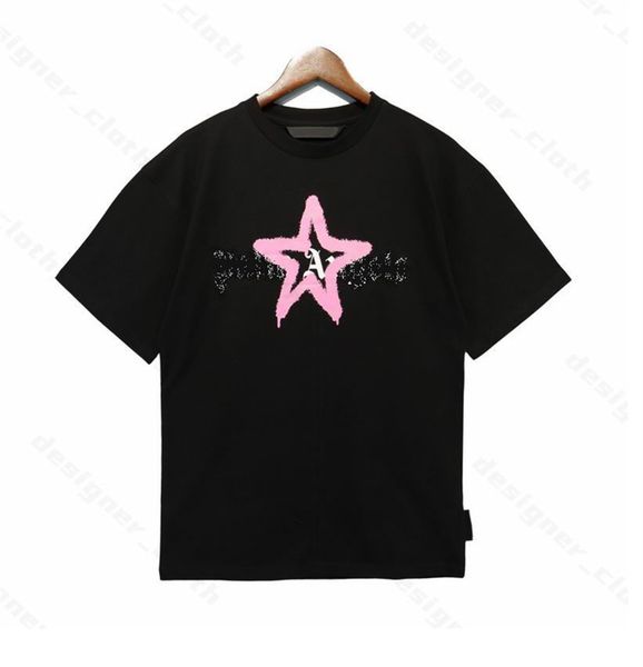 

2023 spring and summer new short-sleeved t-shirt fashion, all-match style with perfect details, pure cotton fabric, digital direct-injection, White;black