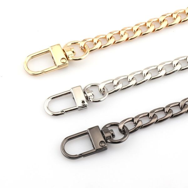 

bag parts accessories goldsilverblack accessories chain hardware handbag metal alloy bag strap shoulder 230725, Black