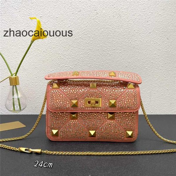 

women valentinoz crystal handbags luxury designer beach classic lady's style bags bag diamond crossbody mini handheld rivet leather han