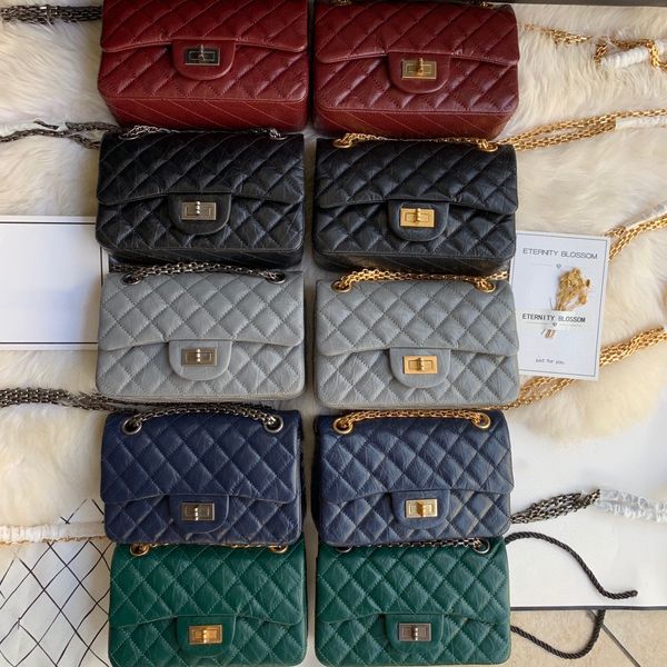 

10a super original quality 20cm women shoulder bag bags caviar leather luxury designer bag crossbody bags fashion classic cf chain bags lady