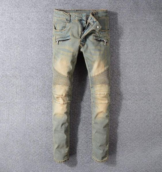 

the new brand fashion european and american summer mens wear jeans are mens casual jeans 495152137433402, Blue