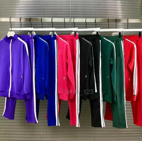 

womens mens tracksuits sweatshirts suits zip jacket sportswear palm angel casual men track sweat suit coats man pants s-xl, Gray