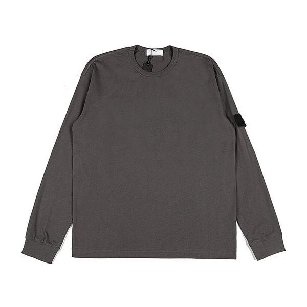 

toney spring and autumn foundation thin round neck sweater men's casual solid color long sleeve t-shirt st-2236, Black