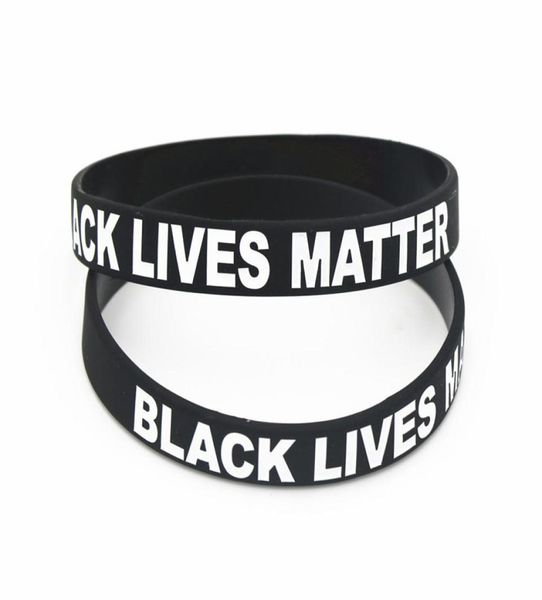 

black lives matter bracelet bangles for men women black silicone rubber wristband cne fast 9188878