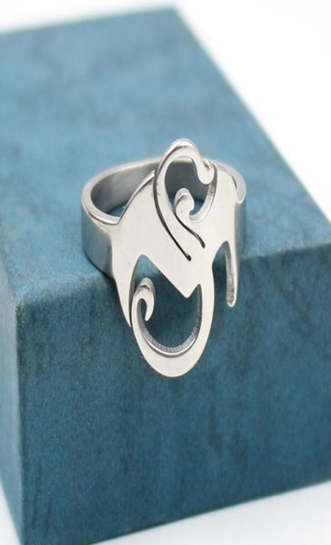 

tech n9ne strange music charms stainless steel ring men jewelry1108513, Silver