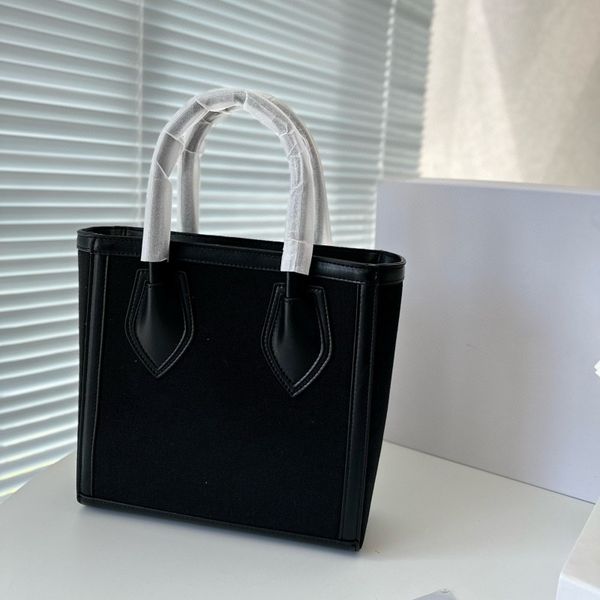 

designer handbag fashion shoulder bag leather small square bag two-tone letter tote bag going out shopping bag casual shoulder bag commuter