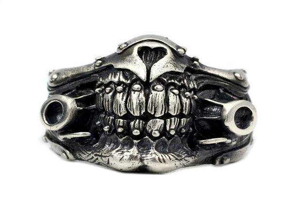 

exquisite mask skull ring men039s titanium steel 316l stainless steel ring punk party fashion men039s ring size 7145906890, Silver