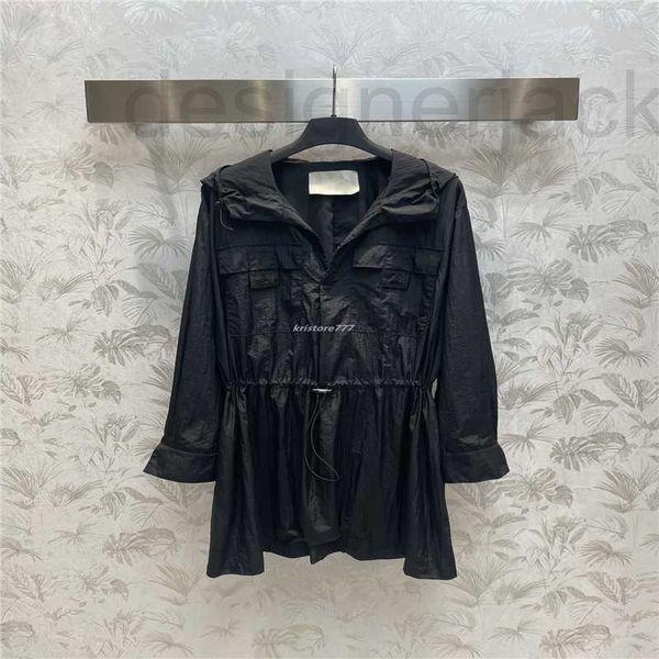 

runway dresses designer women dress hooded shirts parkas with letters girls oversized milan jersey tank a-line long sleeve high end clothing, Black