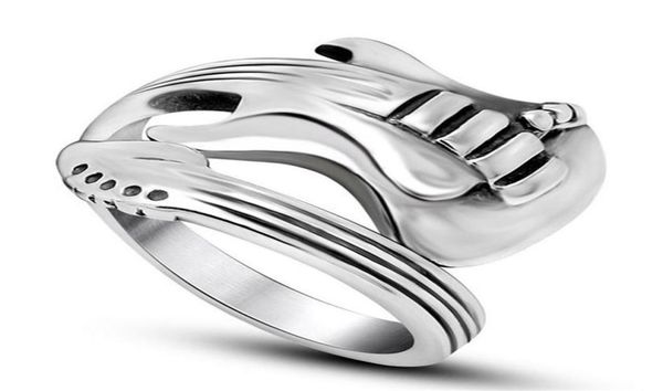 

316l stainless steel ring for men fashion cocktail party vintage style punk rock finger rings anniversary gift sa7116712637, Silver