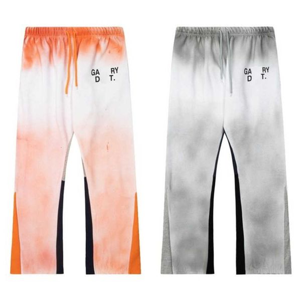 

mens jeans galleries sweat depts pants speckled letter print men's women's couple loose versatile casual straight t88, Black