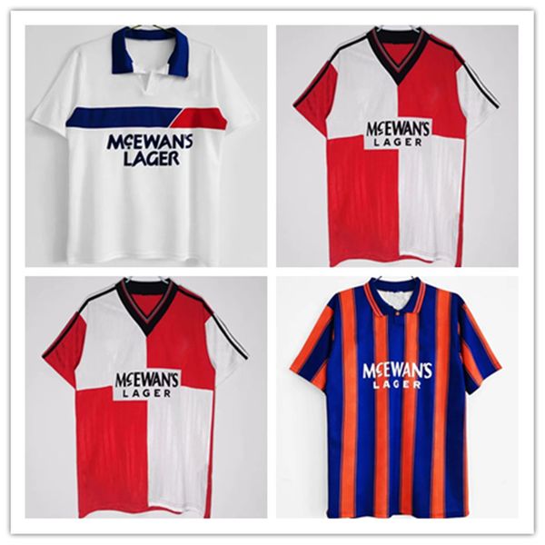 

1993 1994 1995 1996 retro soccer jerseys rangers gascoigne laudrup mccoist futbol shirts vintage camisas uniforms kits men maillot, Black;yellow