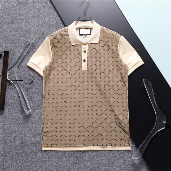 

men polo shirts luxury italy designer mens clothes short sleeve fashion casual men's summer t shirt many colors are available size m-3x, White;black