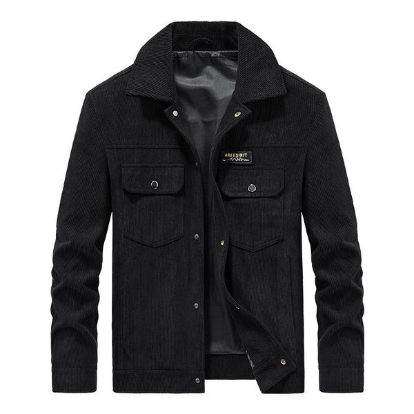 

mens jackets spring jacket corduroy young and middleaged coat lapel casual 230725, Black;brown
