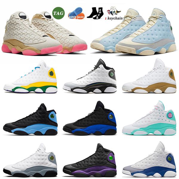 

jumpman 13 men women basketball shoes 2023 fashion j13s unc french brave blue del sol obsidian court purple red flint black cat hyper royal