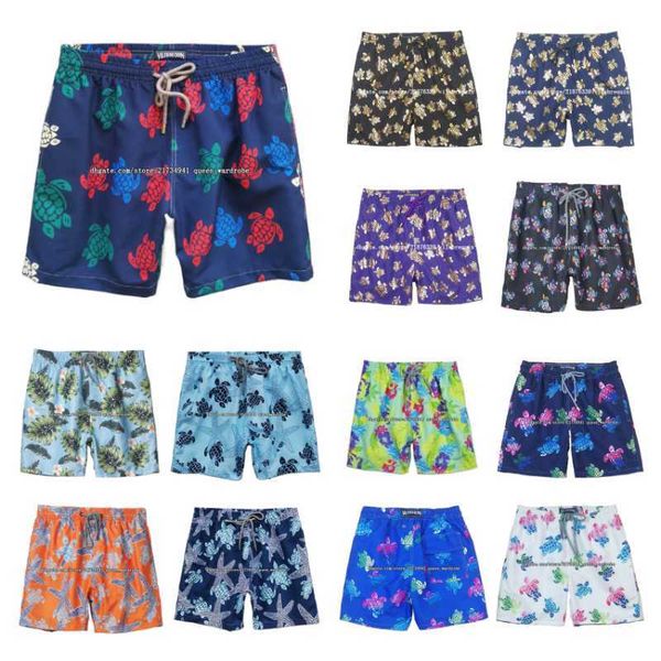 

men's shorts vilbrequin bermuda pantaloncini boardshorts villebrequin trunks mens surfwear bermudas beach short turtles summer rhude, White;black