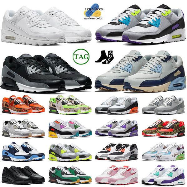 

2023 designer sports 90 running shoes big size 13 black white gum blue void 90s caramel peace love viotech be true mens women trainers sneak