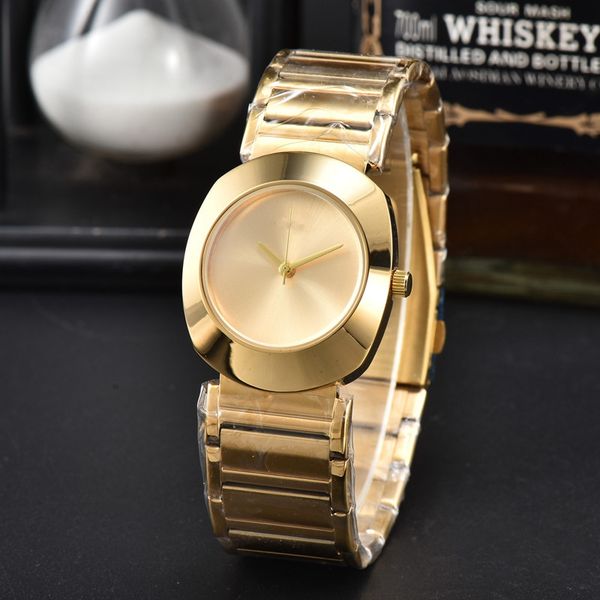 

wristwatches for women 2023 new womens watches three stitches quartz watch luxury brand designer clock steel belt fashion rad montre de luxe, Slivery;brown