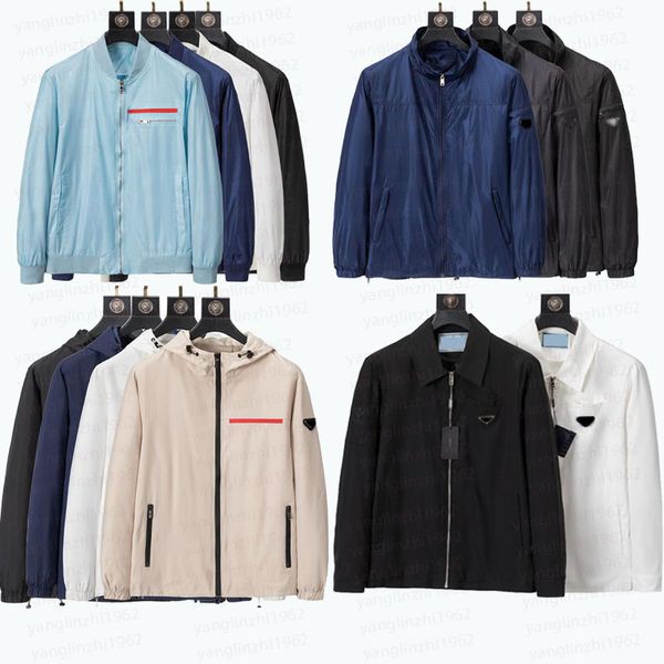 

pra jackets luxury red logo men's windbreaker casual fashion men's high-quality men's jackets waterproof jacket 2023 autumn n, Black;brown