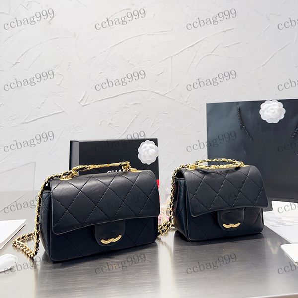

designer womens shoulder bag round handle handbag leather diamond hardware metal c buckle matelasse chain crossbody bag mini makeup case car