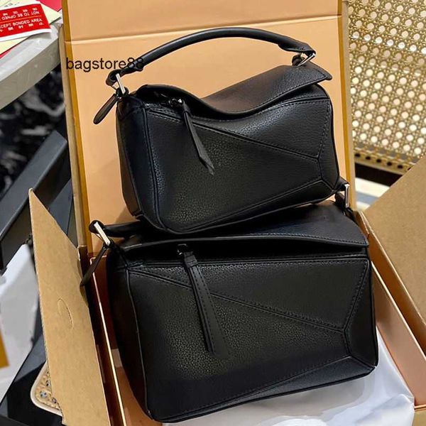 

lowe bag loewc bag puzzle designer capacity bags girl spain large purse splice line geometric 2023 lychee pattern fashion leather shoulder h