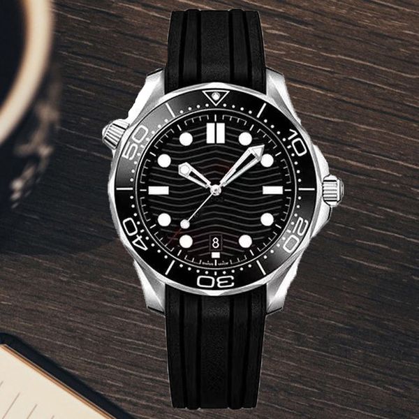 

watches omeg designer watches mens automatic machinery 8215 movement watch 41mm sapphire workwatch luxury luminous folding strap montre wate, Slivery;brown