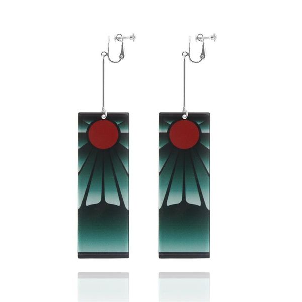 

de mon sleyer cosplay acrylic earrings for ladies and girls, Silver