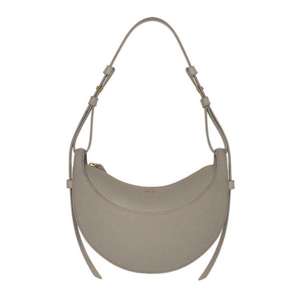 

evening bags polene numero dix half-moon bag full-grain textured/smooth calf leather tote designer zip closure crossbody fashion bag