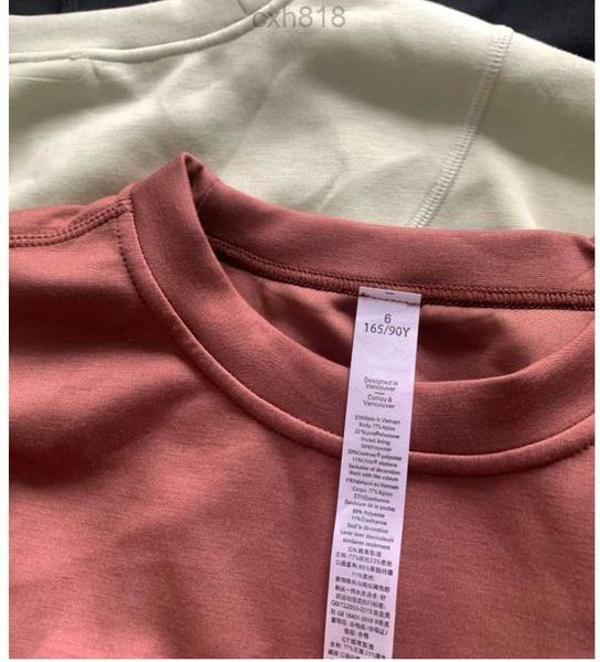 

new designer l's original version softstreme belted short sleeve sports yoga fitness loose slimming t-shirt