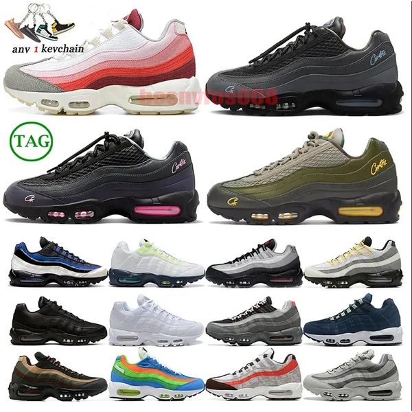 

new 95 95s running shoes for men women og neon triple black dark army greedy grey red taxi mens trainers des chaussure outdoor sports sneake