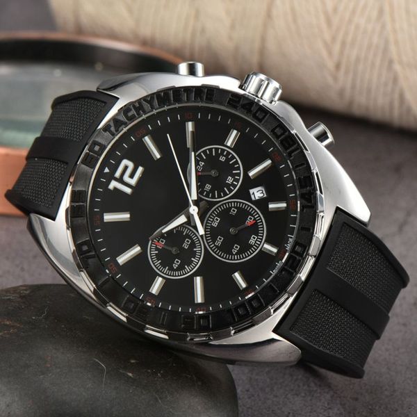 

aaa brand silicone quartz fashion mens time clock watches auto date men dress designer watch male gifts wristwatch ss1, Slivery;golden