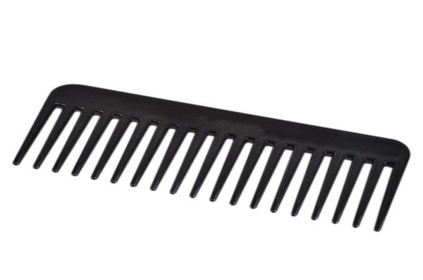 

whole 1pc 19 teeth comb heatresistant large wide detangling hairdressing tooth black new hair care tools salon3408383, Silver