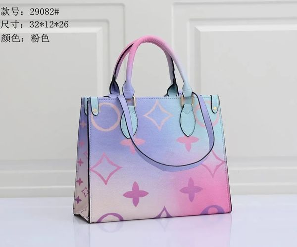 

latest styles onthego totes bag handbag highs qualitys designer bags glamour gradient colour pu leather onthego gm spring in the city rainbo