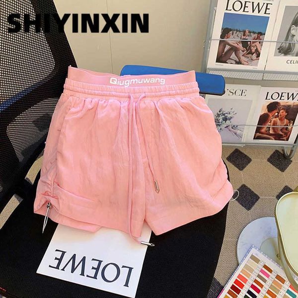 

2023 pink high waist slim casual sports loose wide leg pants female (with inner lining), White;black