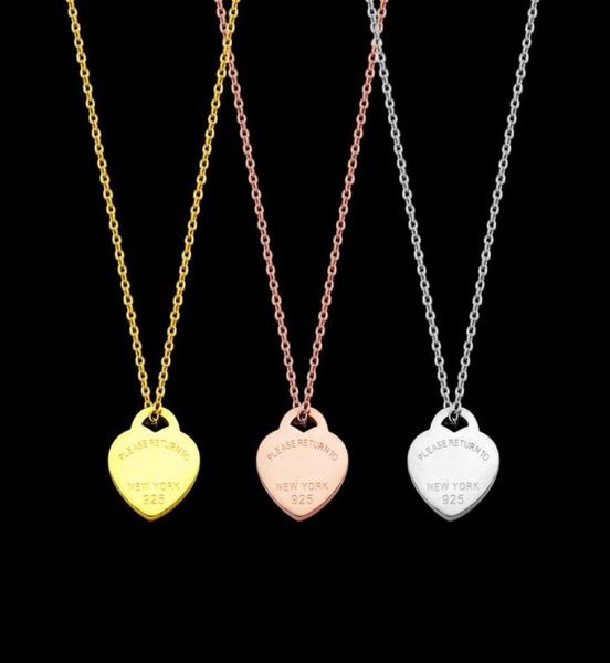 

designer love heart pendant necklace women luxury necklaces 925 silver jewelry as gift birthday christmas gifts3453651