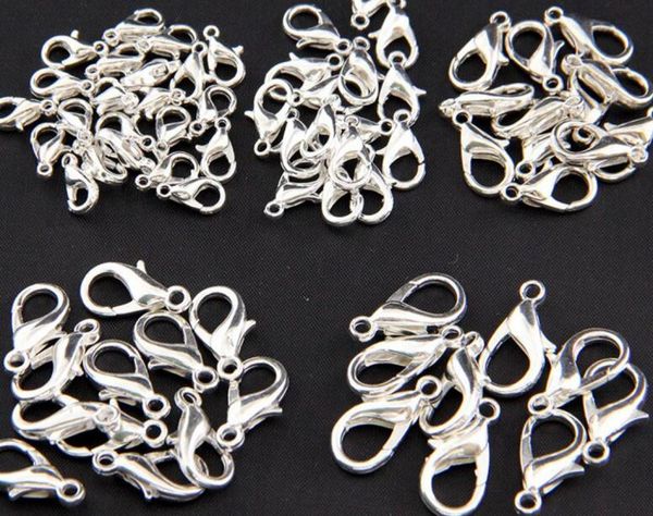 

10mm21mm jewelry findings alloy antique silver rhodium lobster clasp hooks for necklace bracelet chain6138247