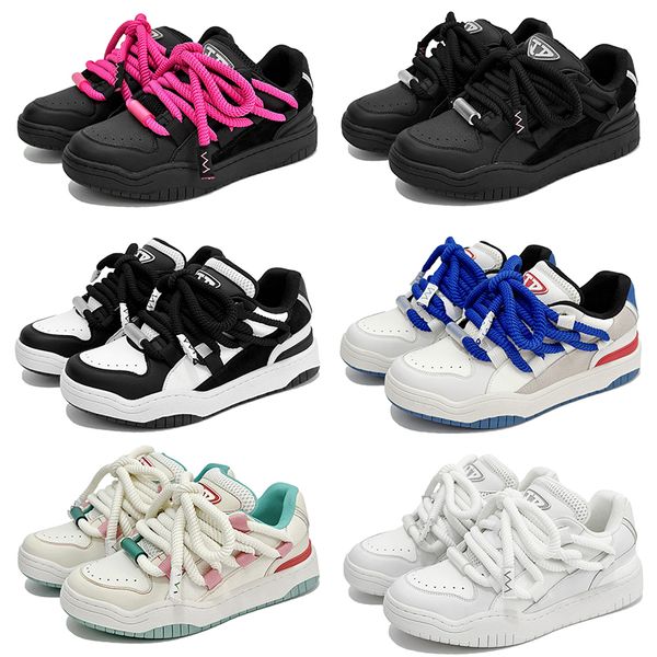 

2023 design fashion couple style casual shoes man breathable black pink blue white sports outdoor color 6