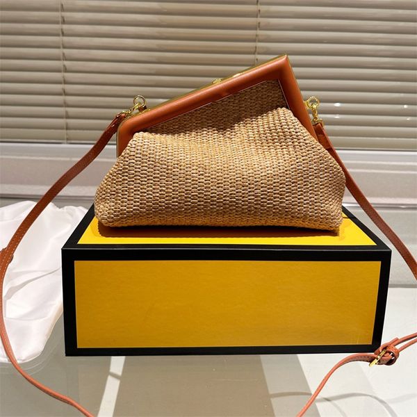 

luxury women first bag straw handbags shoulder bags women's bags designer fashion bag hobo bag