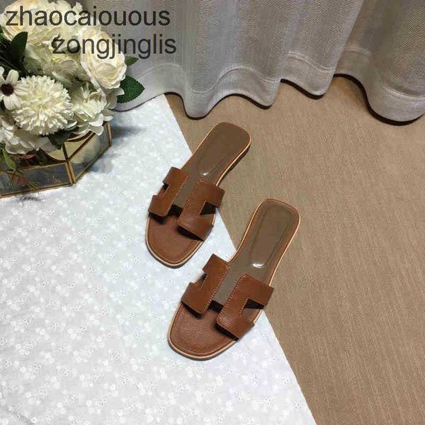 

slipper shoes h slipper oran sandal designer sandals 2023 bear slippers women fashion genuine leatsummer luxury flat slides ladies beacsanda