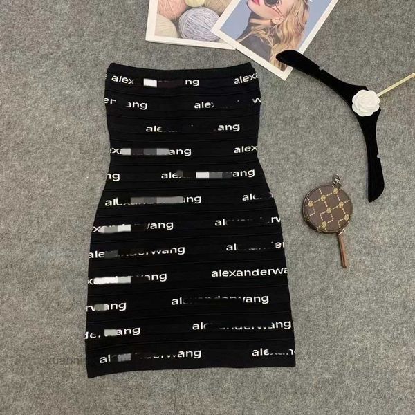 

women's tube dresses strapless off shoulder letter jacquard knitted bodycon tunic short pencil tank dress h18j, White;black