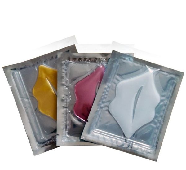 

2020 pink white lip masks gold crystal collagen women moisturizing mask lip care cosmetic anti wrinkle patch pad gel5555978