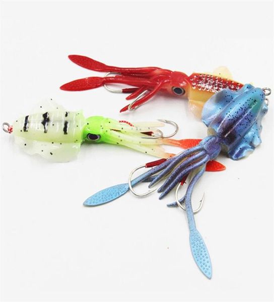 

15cm 60g glow fishing soft squid lure ocs sea wobbler bait jigs silicone lures242d7007701