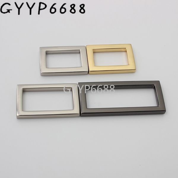 

bag parts accessories 1030100pcs 6 colors 12 19 26 32 38mm inside alloy material square buckle for chain purse bag strap adjust accessories, Black