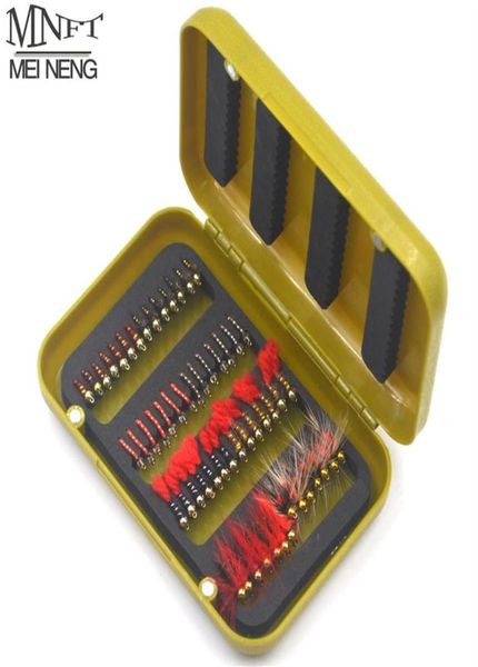 

mnft 56 40pcs beads head fly fishing flies set dry with a box artificial nymph bait trout bass blue gill flie combo 211224216d1771057