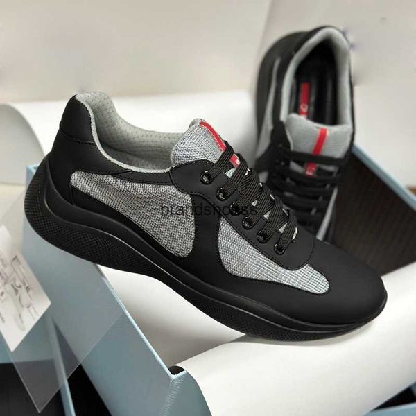 

aiguhua summer prad sports casual shoes thick sole layer cowhide collar canvas daily comfortable breathable lace-up and odor resistant shoes, Black