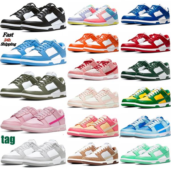 

men women casual panda running shoes low designer mens skate black white unc grey fog medium olive triple pink pandas mens sports sneakers t