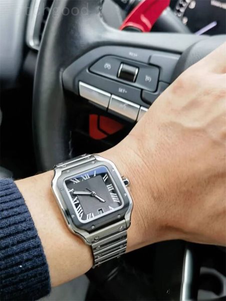 

aaa watches square casual plate gold watches smooth leather strap sapphire montre femme stainless steel blue needles luxury watches business, Slivery;brown