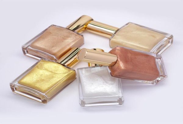 

customized logo cosmetics highlight spray 5 shades liquid glittery glow primer shimmer highlighter oil for face and body skin 7381174